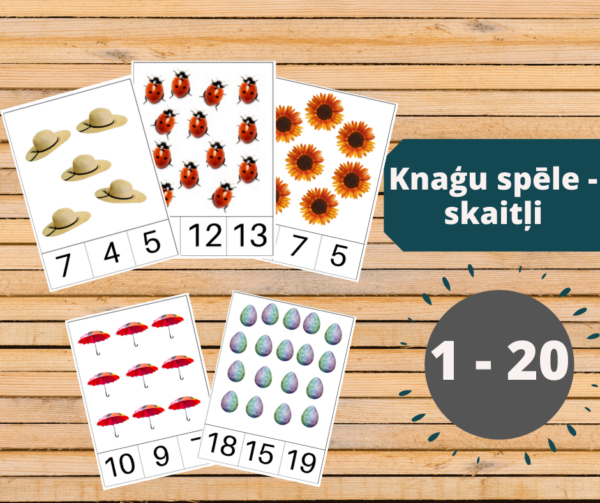 Knaģu spēle skaitļi 1-20